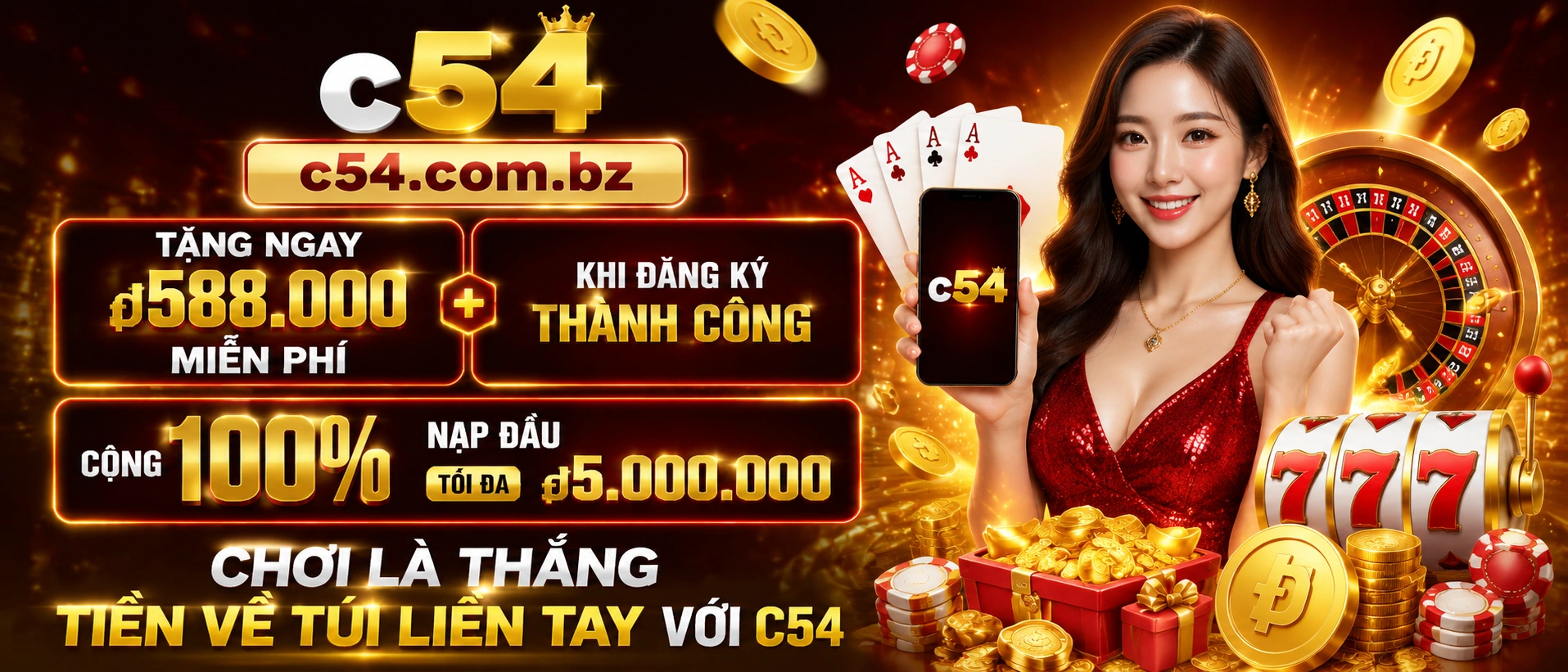 Khu vực blackjack và game bài trên C54